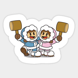 Ice Climbers (Cuphead) Sticker